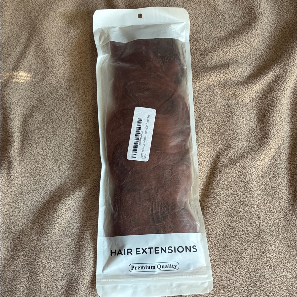 Synthetic 20" dark copper red Hair Extensions